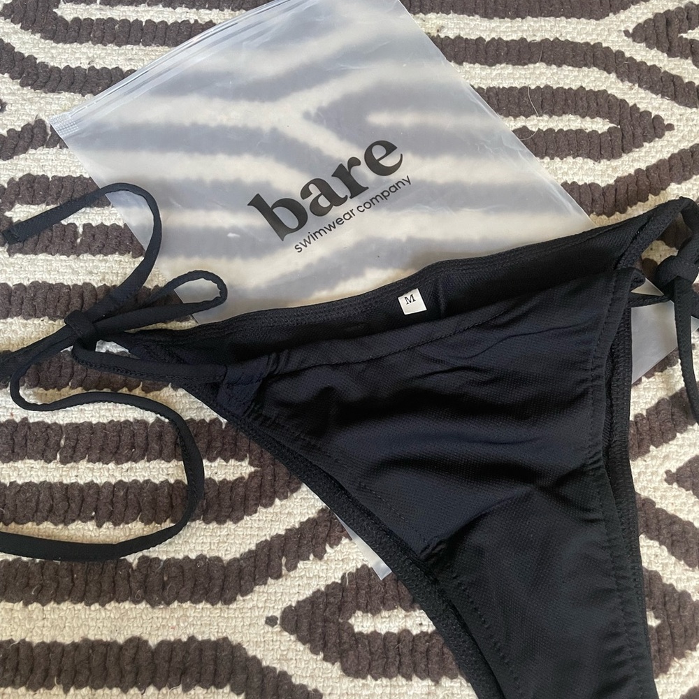 Bare Black Bikini Swimwear (1 top & 2 bottoms)